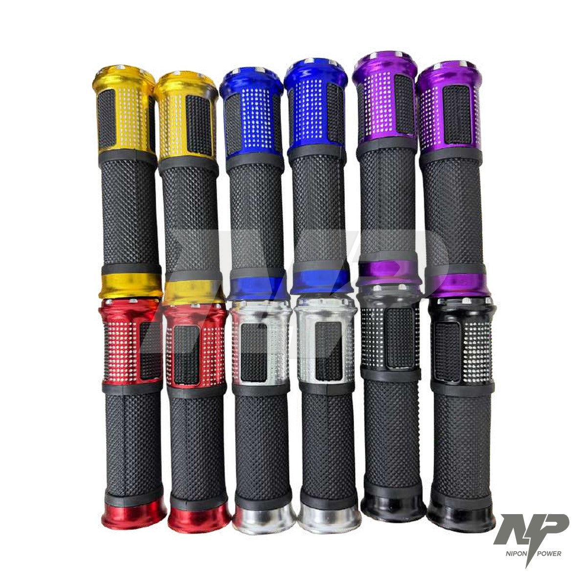 Mangos Monster de lujo con puntas metálicas universales 22 mm (6 colores)