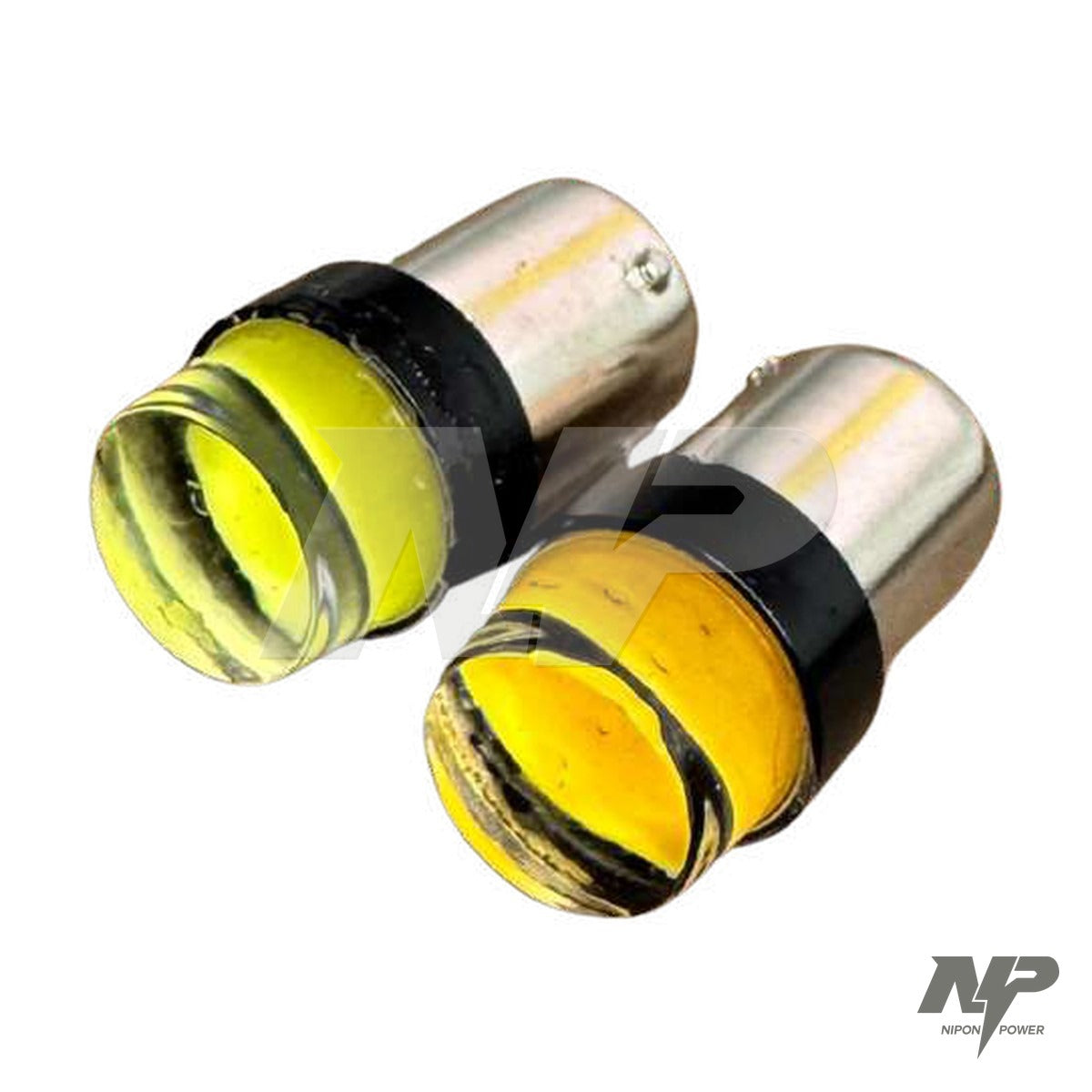 Bombillo LED siliconado de direccional 1156 amarillo