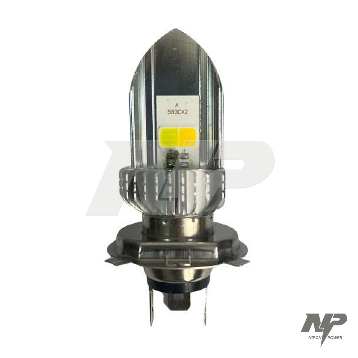 Bombillo LED H4 para farola NKD 125 / Pulsar 135 / NS 200 blanco y amarillo 2.500 lm