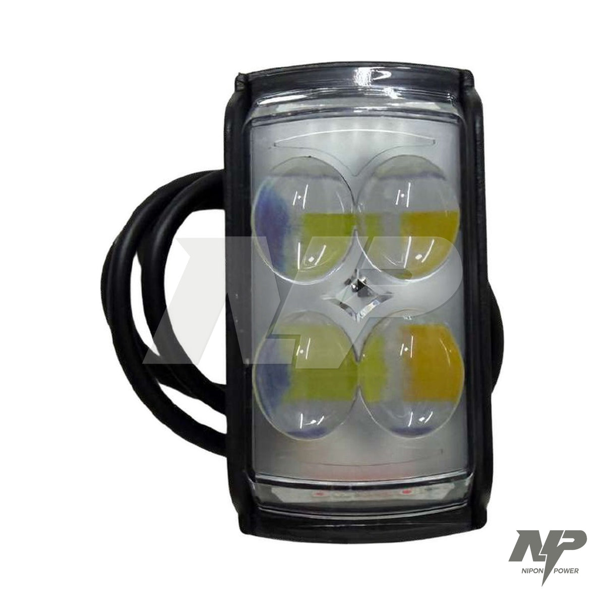 Exploradora LED 80 x 52,5 mm luz dual blanco y amarillo con lateral azul y rojo, universal · NP-E55