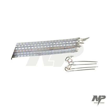 Cinta LED 12 V paquete x 5 para moto rojo, morado, azul, blanco o multicolor, universal · CL-42