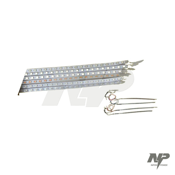 Cinta LED 12 V paquete x 5 para moto rojo, morado, azul, blanco o multicolor, universal