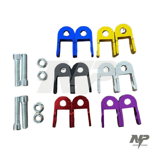Elevadores de amortiguador trasero en aluminio (par, colores)