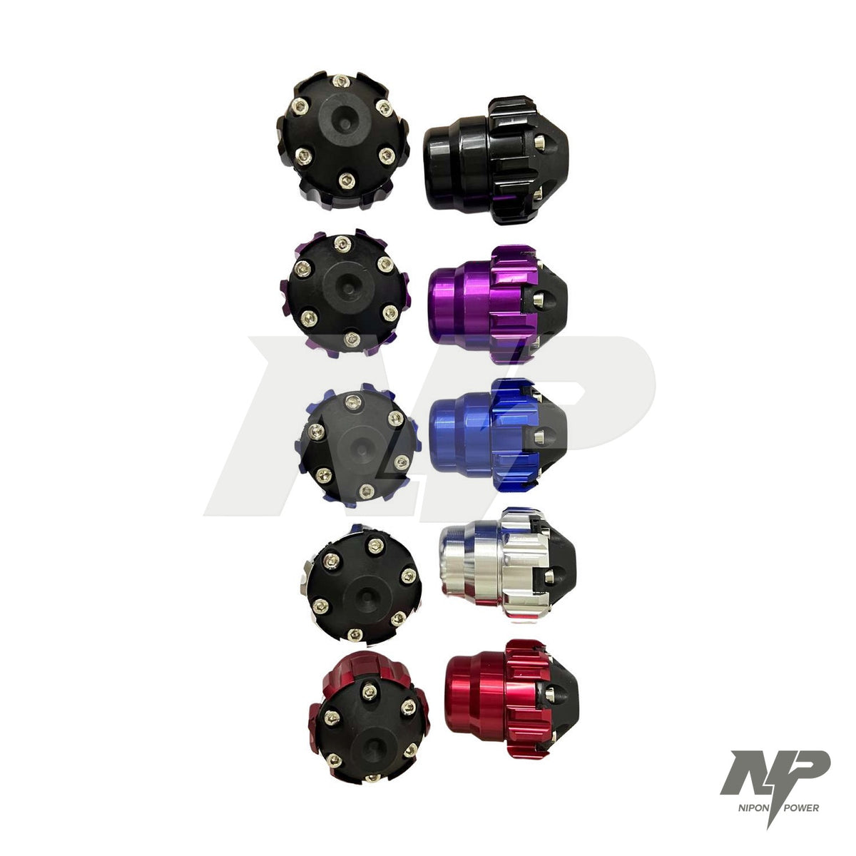 Slider de lujo universal colores (negro con aro de color)