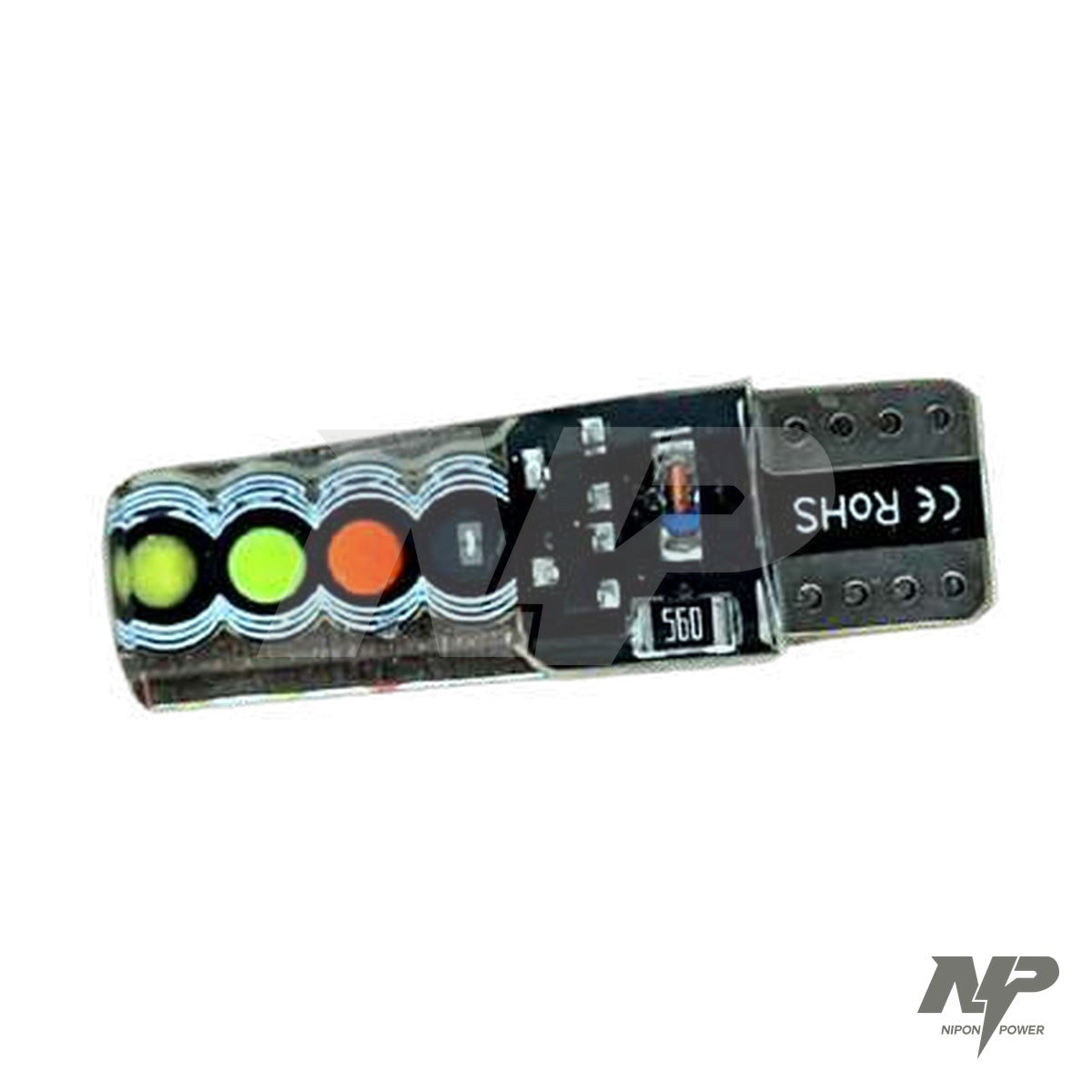 Bombillo muela T10 LED secuencial para cocuyo azul, blanco, morado, rojo o multicolor
