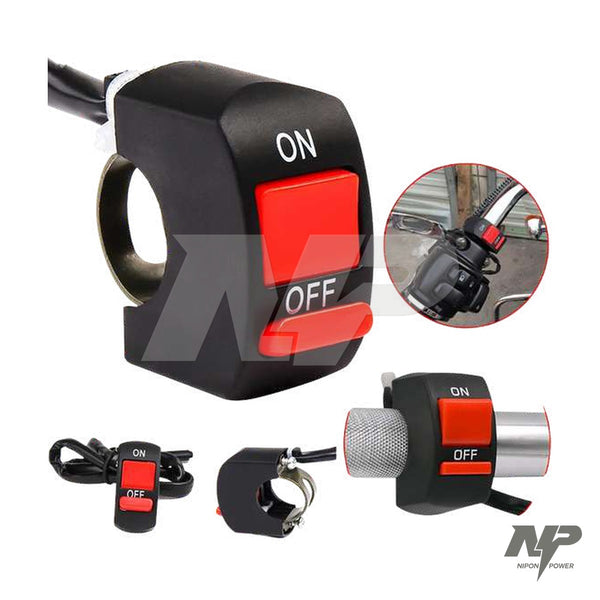 Switch ON/OFF de 2 cables con abrazadera para exploradoras, universal