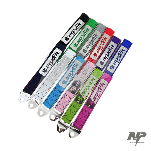 Reata decorativa Boxer para moto con placa metálica