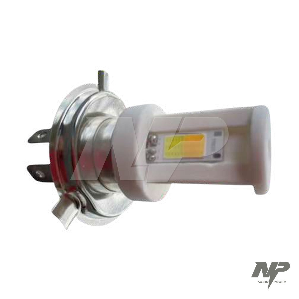 Bombillo LED cerámica H4 para farola NKD 125 / Pulsar 135 / NS 200 luz blanca 2.000 lm
