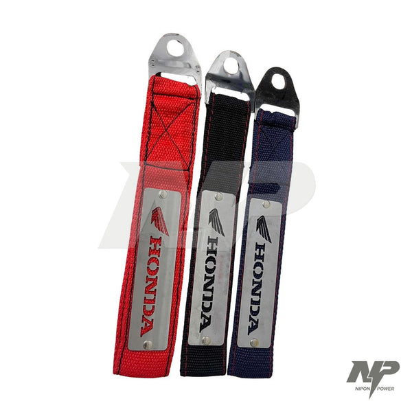 Reata decorativa Honda para moto con placa metálica