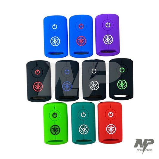 Forro de silicona bicolor para control Yamaha NMAX Connected con logo