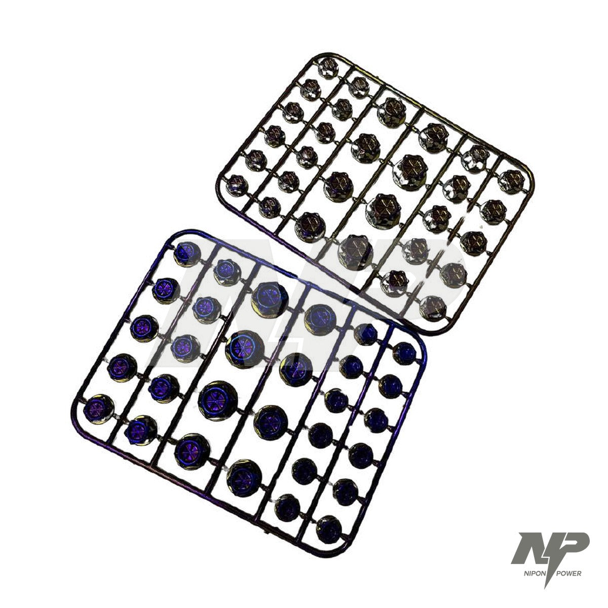 Tapa tornillos de lujo universales tornasol (plancha)