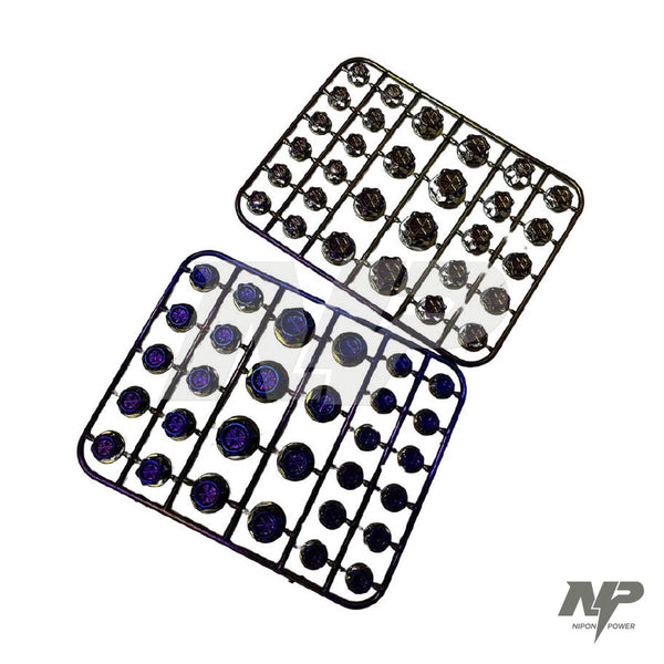 Tapa tornillos de lujo universales tornasol (plancha)