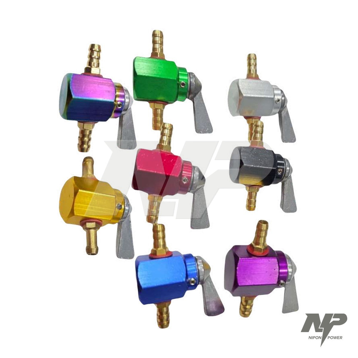 Llave de gasolina en línea universal en aluminio (8 colores)