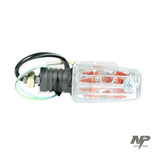 Direccional Suzuki AX 100 lente transparente