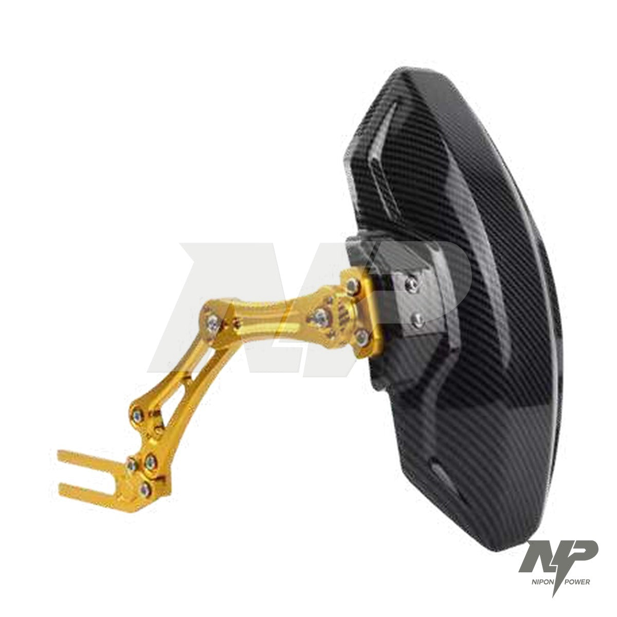 Guardabarros monobrazo en aluminio y fibra de carbono universal (azul, morado)