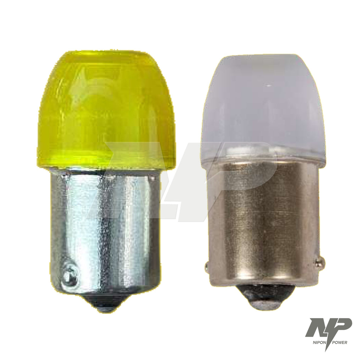 Bombillo LED de direccional en cerámica 1156 luz amarilla o blanca, universal · IND028
