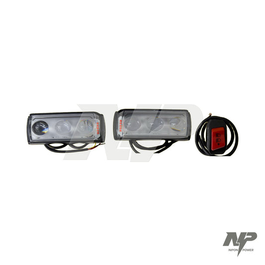 PAR EXPLORADORA 3 LENTES FEDERAL + SWICHE