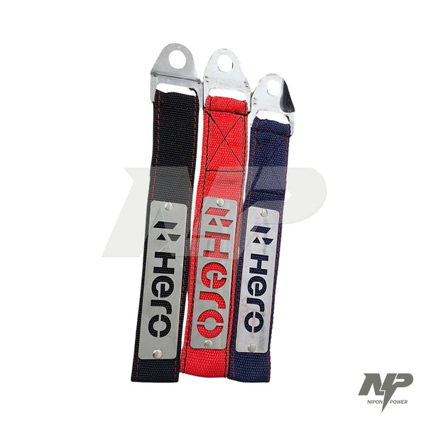 Reata decorativa Hero para moto con placa metálica