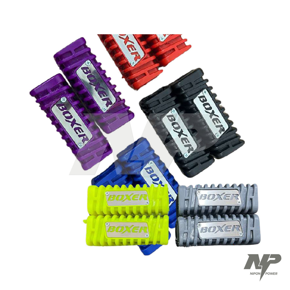 Cauchos reposapiés delanteros Bajaj Boxer CT 100 y Platino · NP-RP4
