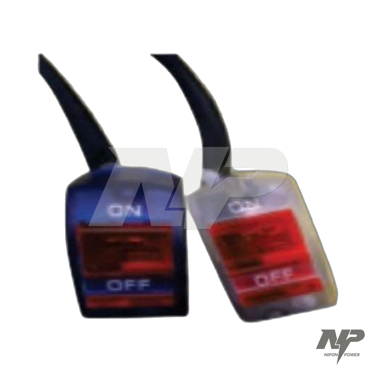 Switch RUN ON/OFF azul o blanco con abrazadera, universal · NP037