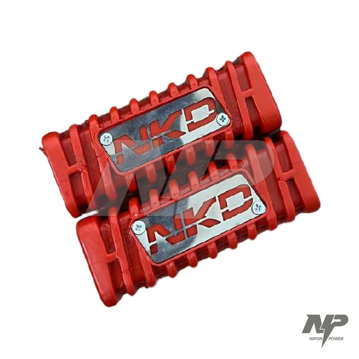Cauchos reposapiés delanteros AKT NKD 125 y SL · NP-RP3 - Rojo