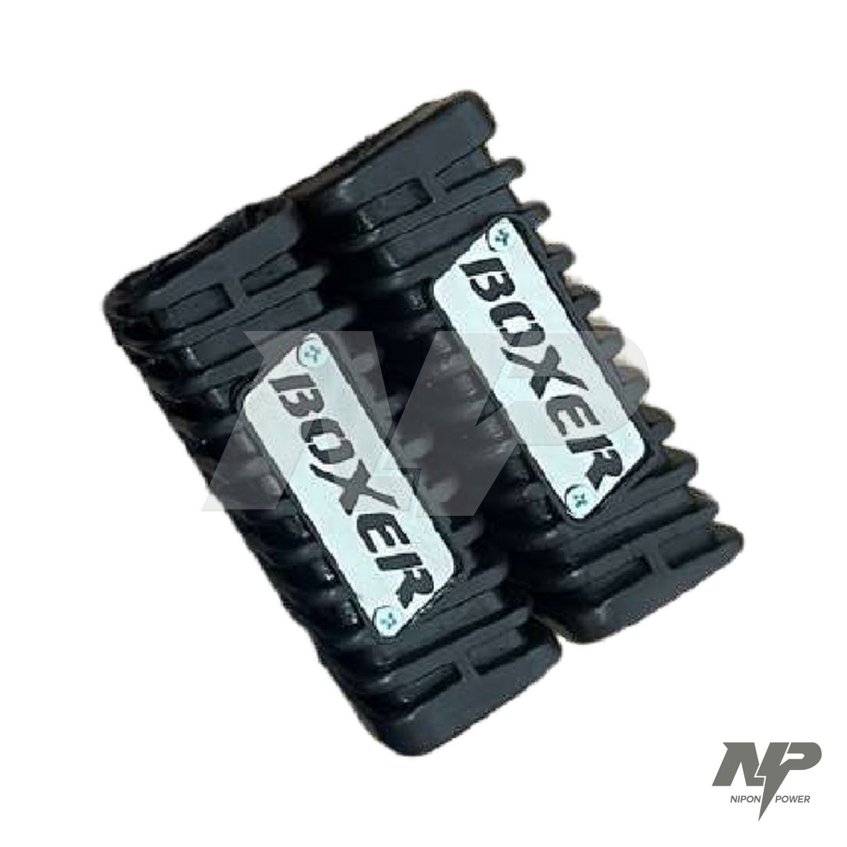 Cauchos reposapiés delanteros Bajaj Boxer CT 100 y Platino · NP-RP4 - Negro