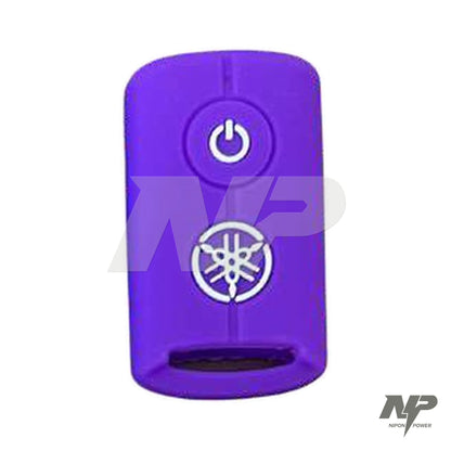 Forro de silicona bicolor para control Yamaha NMAX Connected con logo · SH-MAX02 - Morado