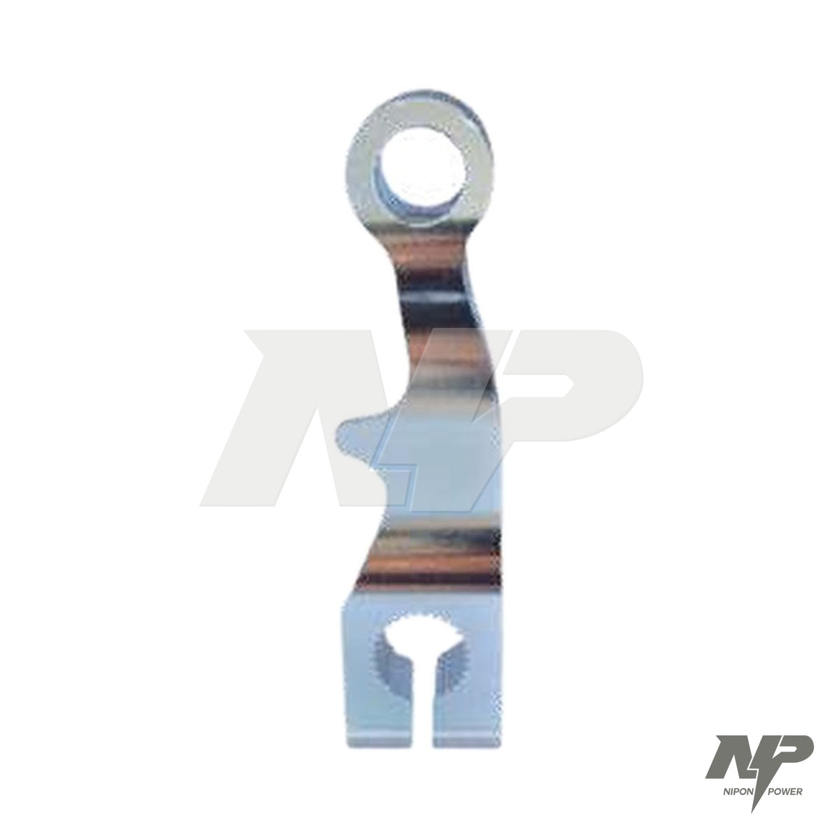 Leva de freno trasero curva en aluminio para freno de tambor · NP-F13 - Plateado