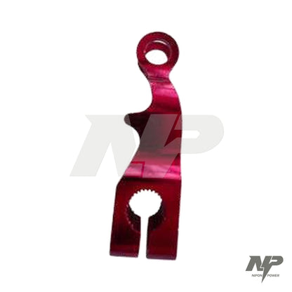 Leva de freno trasero curva en aluminio para freno de tambor · NP-F13 - Rojo
